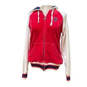 Women's Touch by Alyssa Milano Boston Red Sox Vintage Fleece Hooded Jacket